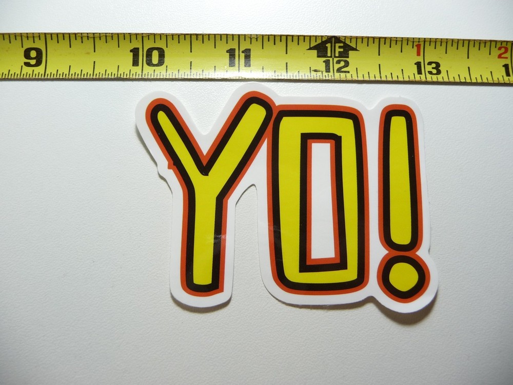 YO! LETTERS DECAL STICKER HIP HOP RAP MUSIC STYLE STREET