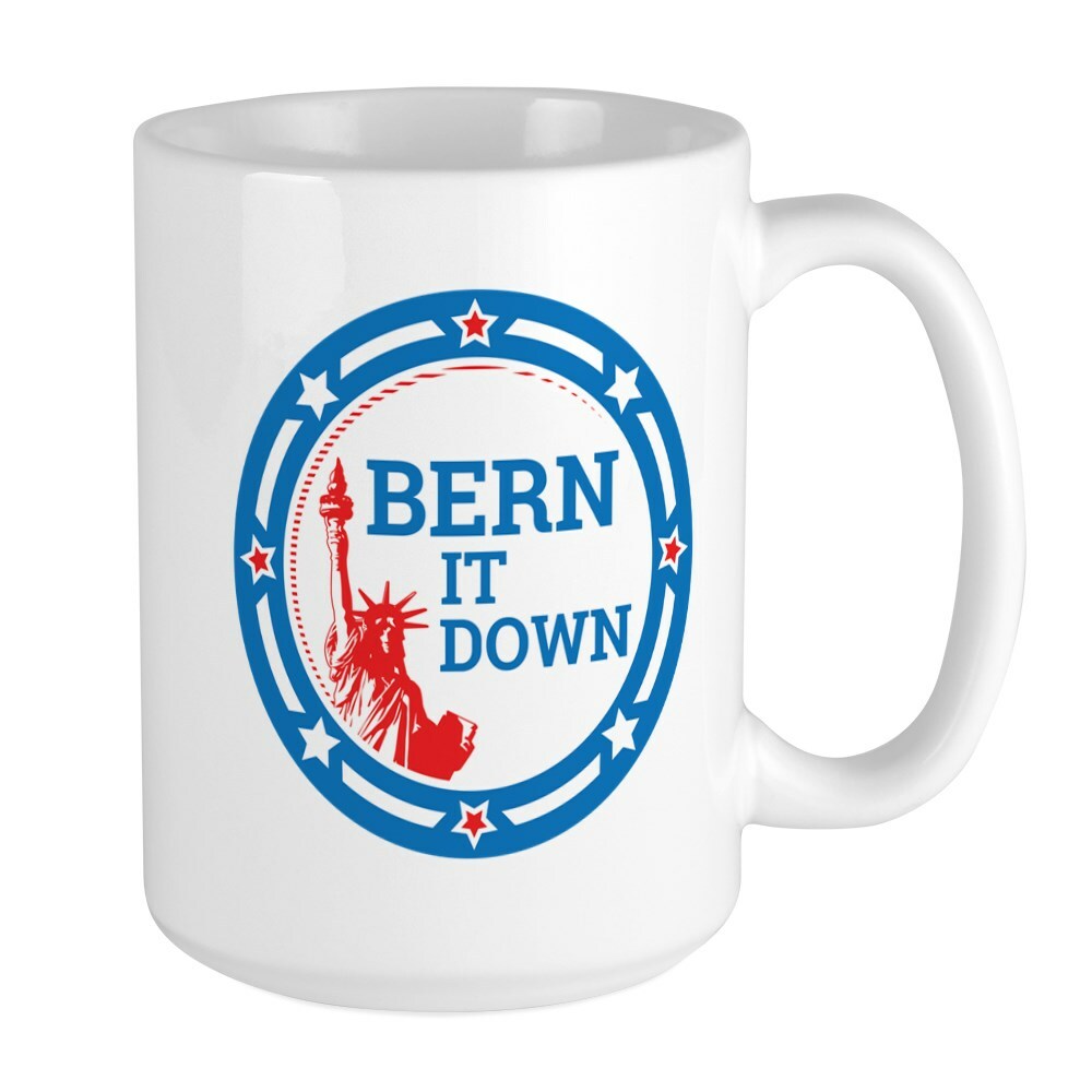 CafePress Bern It Down Coffee Mug, Large 15 oz. White Coffee Cup (1739673710)