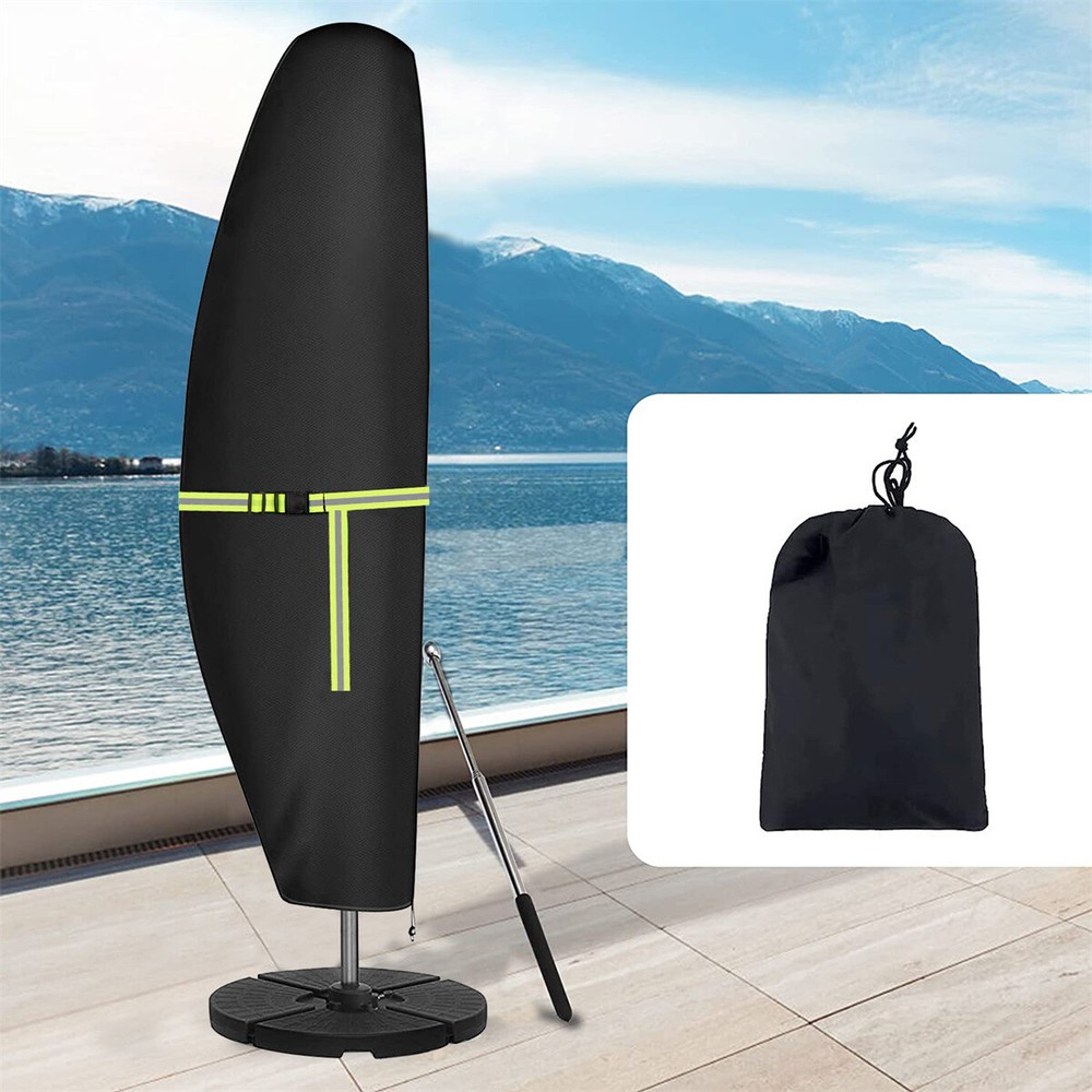 420D Anti-UV Parasol Cover with Telescopic Pole for Ultimate Protection