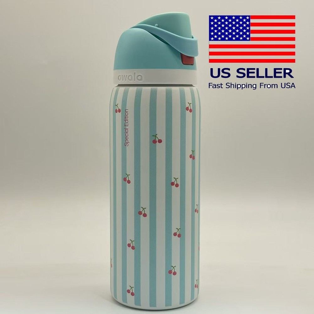 Owala 32oz Birthday Bash Pillow Fight FreeSip Water Bottle Sport Mug Top Quality