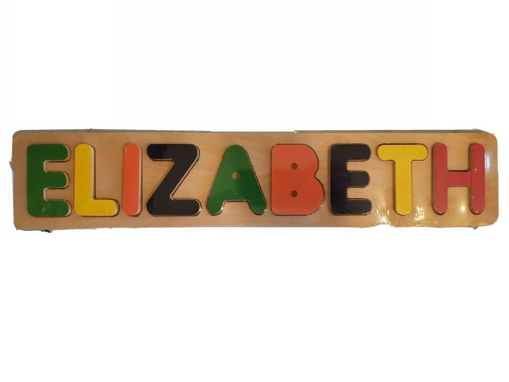 Elizabeth Wooden Name Puzzle Toddler Games