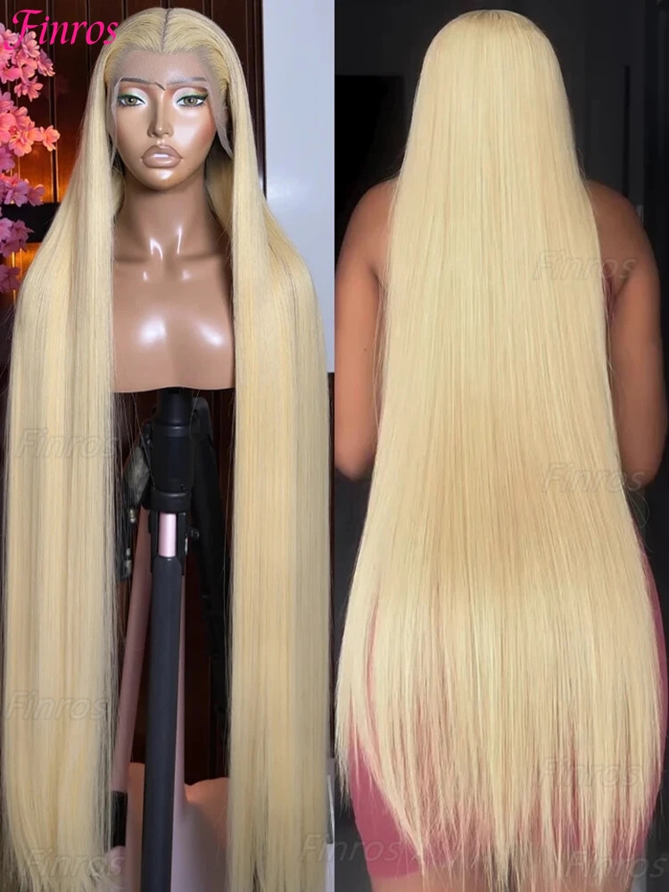 613 Blonde Hd Lace Front 13x6 Human Hair Wig Straight 13x4 Transparent Brazilian