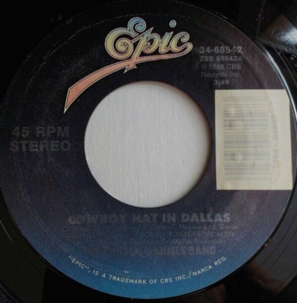 The Charlie Daniels Band - Cowboy Hat In Dallas - Epic - 34-68542 - 7