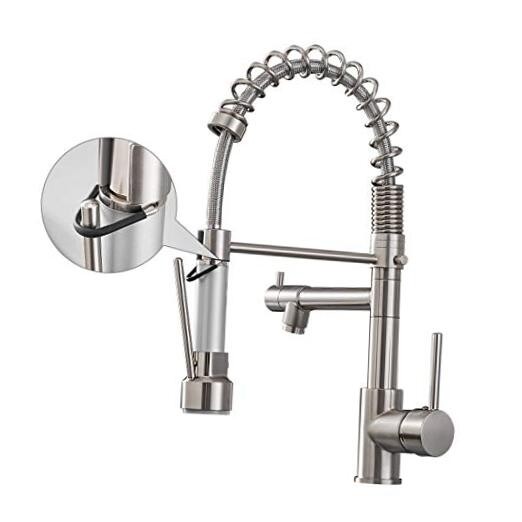 Kitchen Faucet with Pull Down Sprayer,Commercial Brushed Nickel Standard