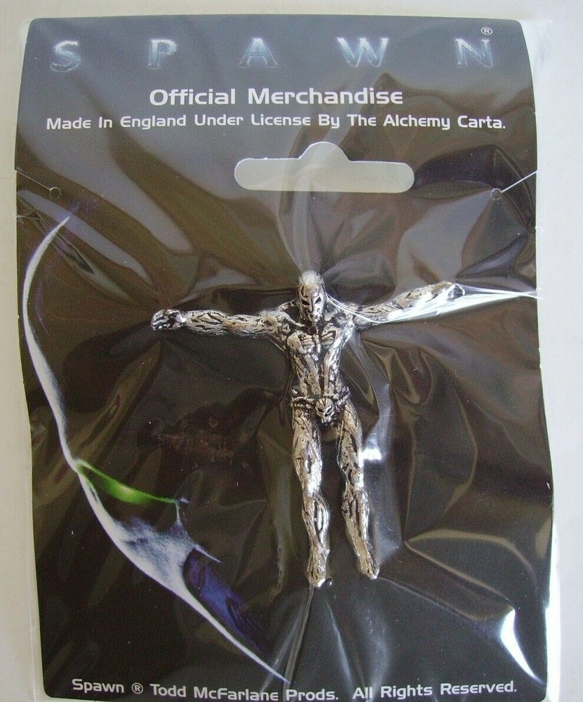 1997 SPAWN Movie Spawn Figure Metal Pin TODD McFARLANE Alchemy Carta Rare