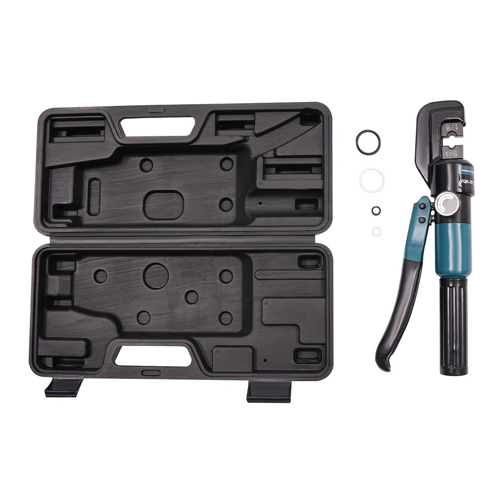 Black Handheld Hydraulic Crimping Tool,wire Crimping Tool With Pair 1/8
