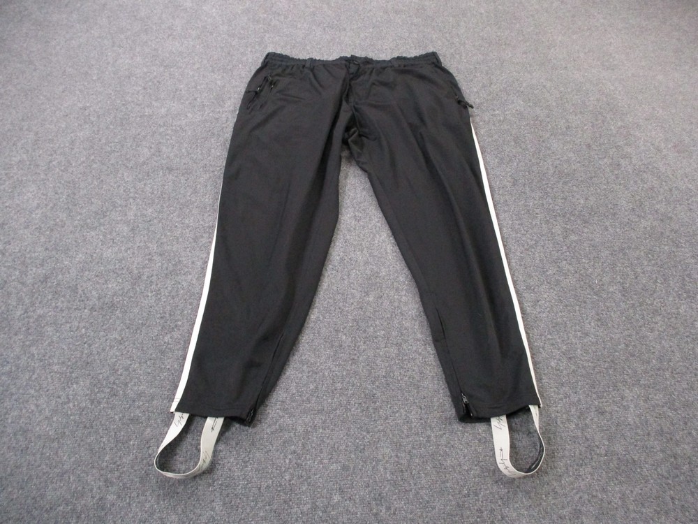 Adidas Sweatpants Men 2XL Black Yohji Yamamoto Y3 Joggers Stretch Stirrup Straps