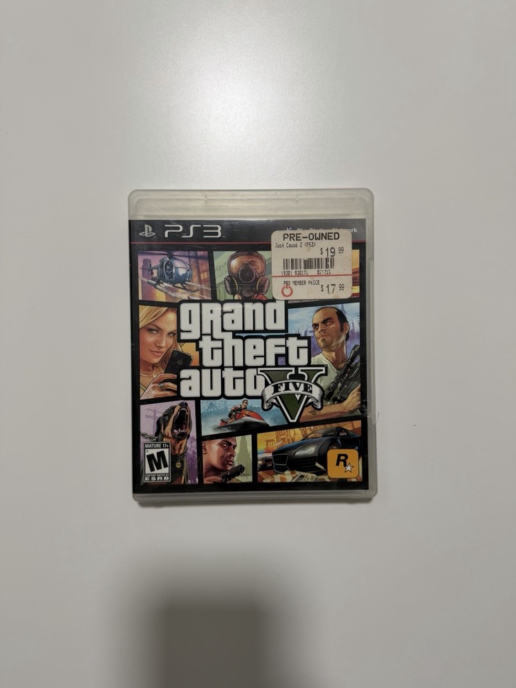 Grand Theft Auto V For Sony PlayStation 3 (PS3) GTA 5