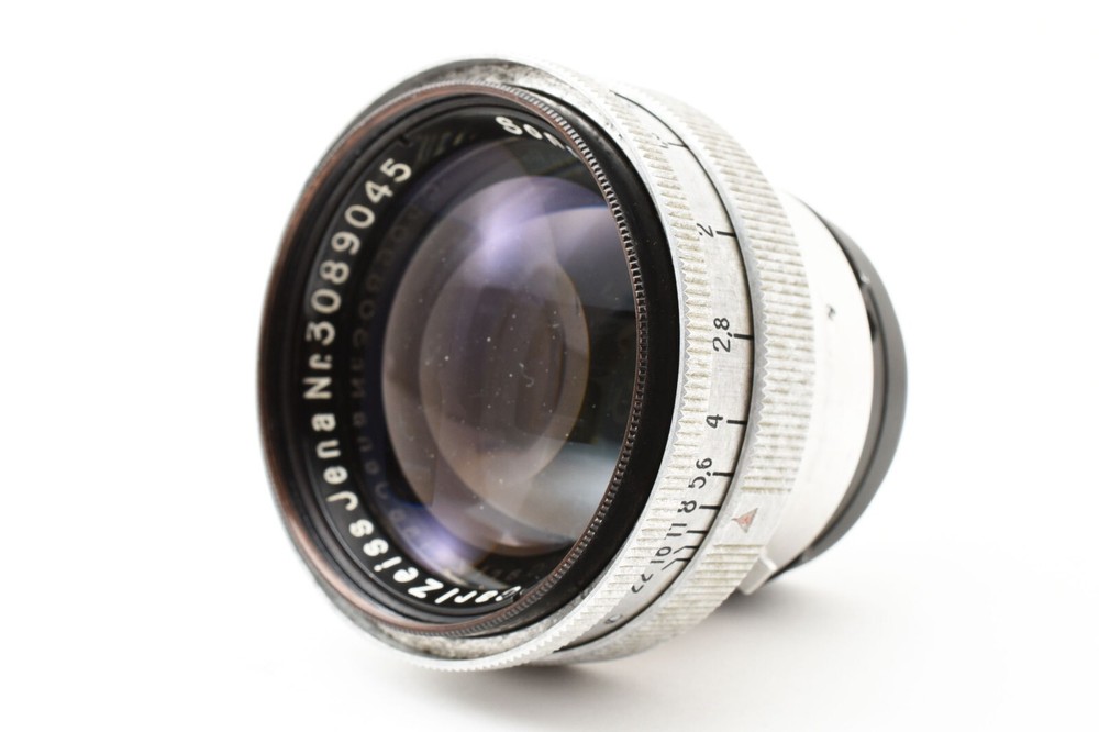 Carl Zeiss Jena Sonnar 50mm f1.5 Red T Contax Rare Vintage Lens Japan EXC+++++
