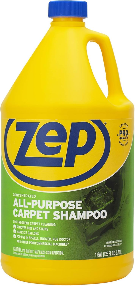 Zep All-Purpose Carpet Shampoo Concentrate 1 Gallon Professional Cleaner ZUCEC128