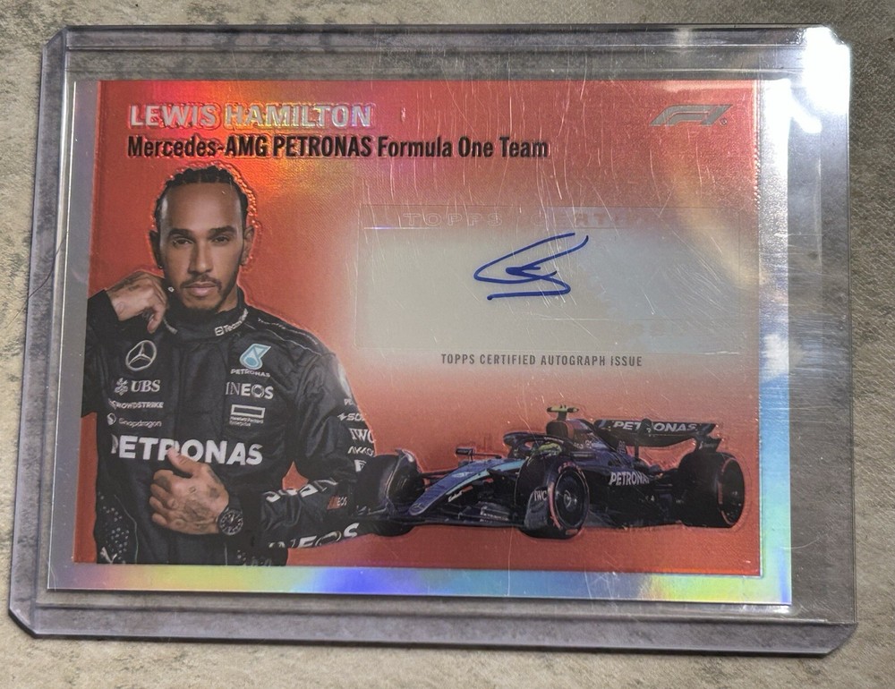 2024 Topps Chrome F1 Lewis Hamilton AUTO 1954-HAM