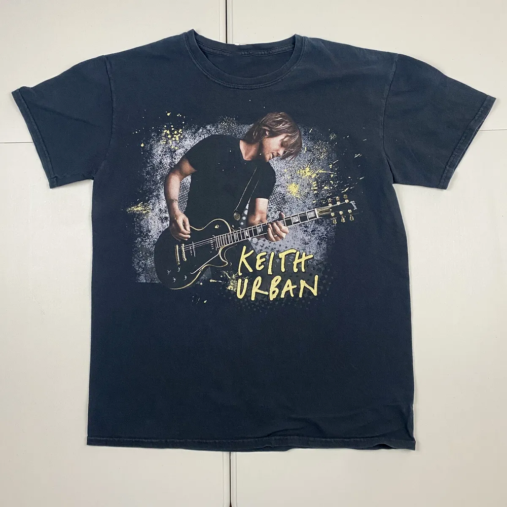 Vintage Keith Urban Country Music Fest 2024 Black All Size Shirt TT121