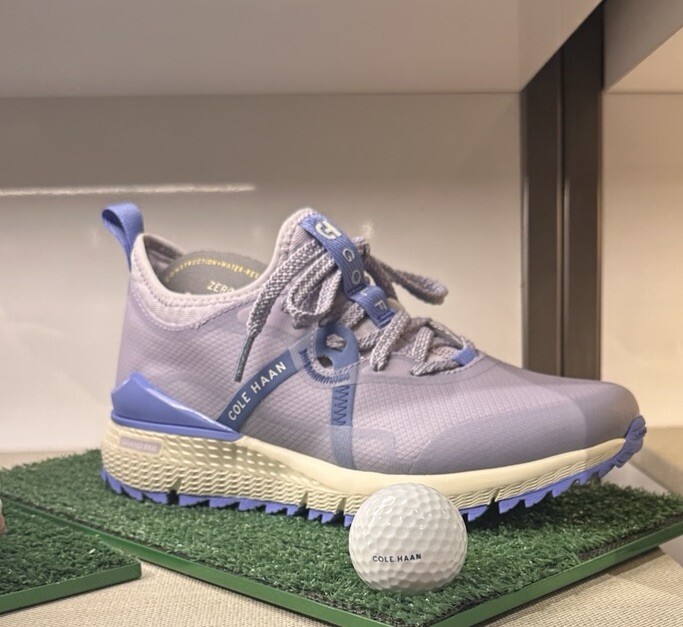 Women's Water-Resistant Cole Haan ZG Overtake Golf Shoes in Purple Jewel Ivory