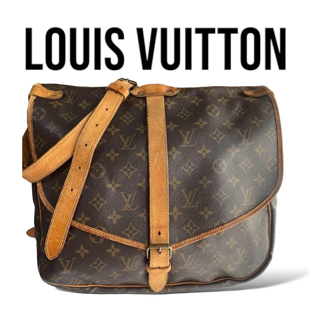 Louis Vuitton Monogram Saumur 35 Crossbody Shoulder Bag Vintage Final Edition