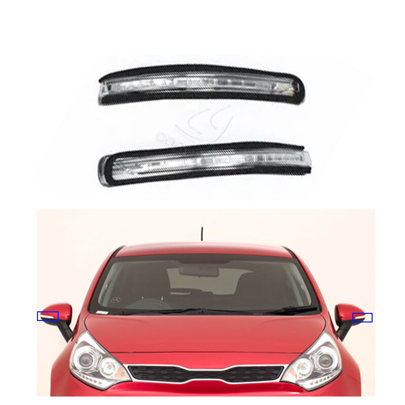 For KIA Rio MK3 2012-2016 Pair Rearview Mirror turn Signal light Indicator Lamp