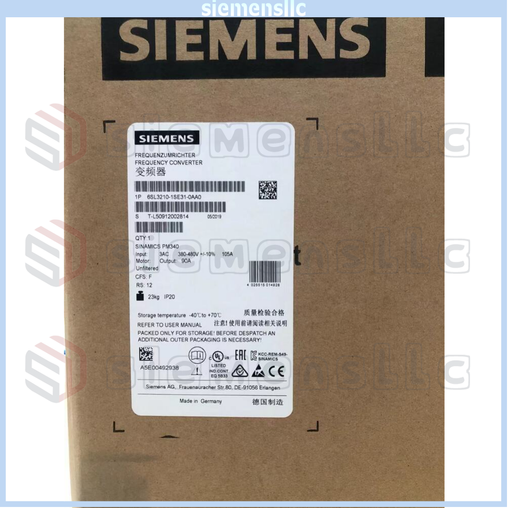 6SL3210-1SE31-0AA0 Siemens SINAMICS S120 Converter Power Module Fast Shipping GQ