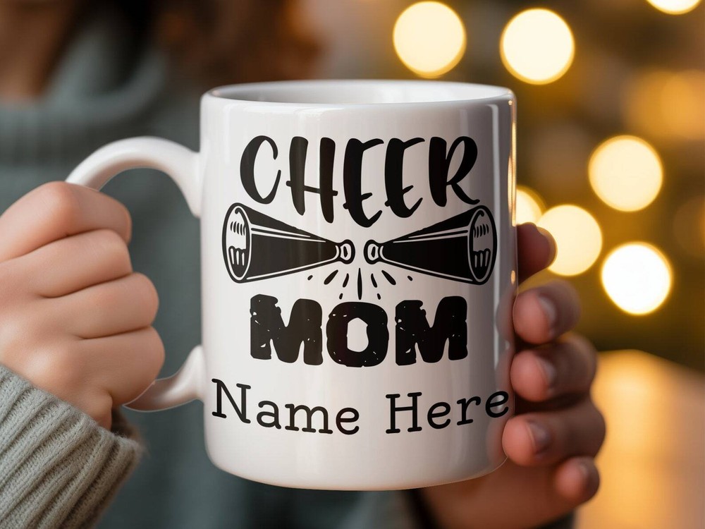 Cheer Mom Mug Custom Mother's Day Gift Cheerleading Parent Coffee Cup Personaliz