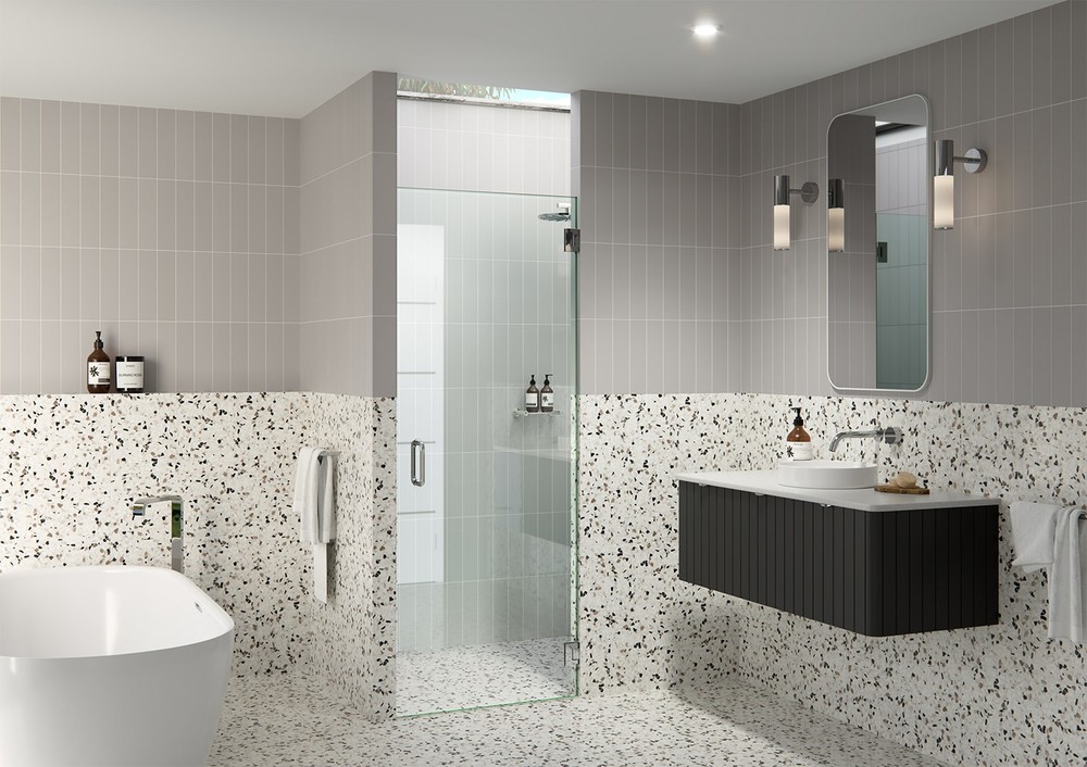 High-Clearance 78H x 24W Albedo Frameless Glass Door - Chrome Hinged