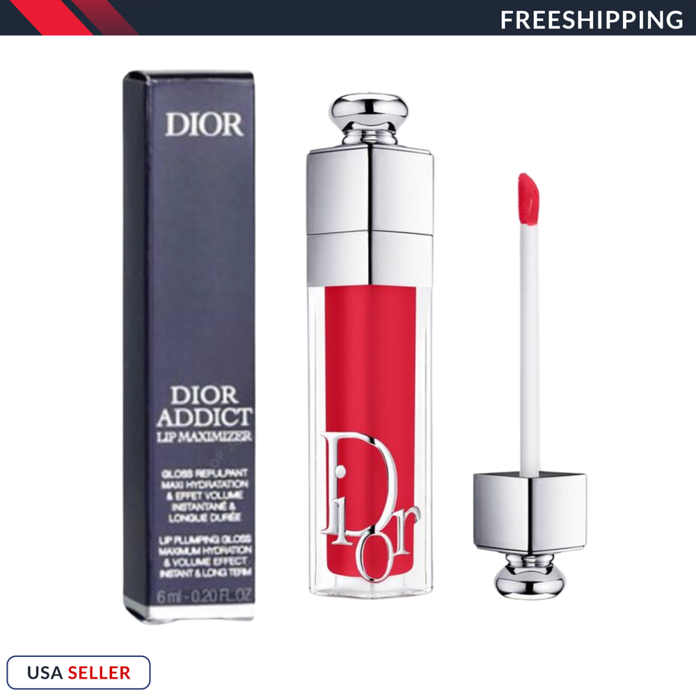 Dior- Addict Lip Maximizer Lip Plumper Gloss Lipstick 6ml Full Size | USA SELLER