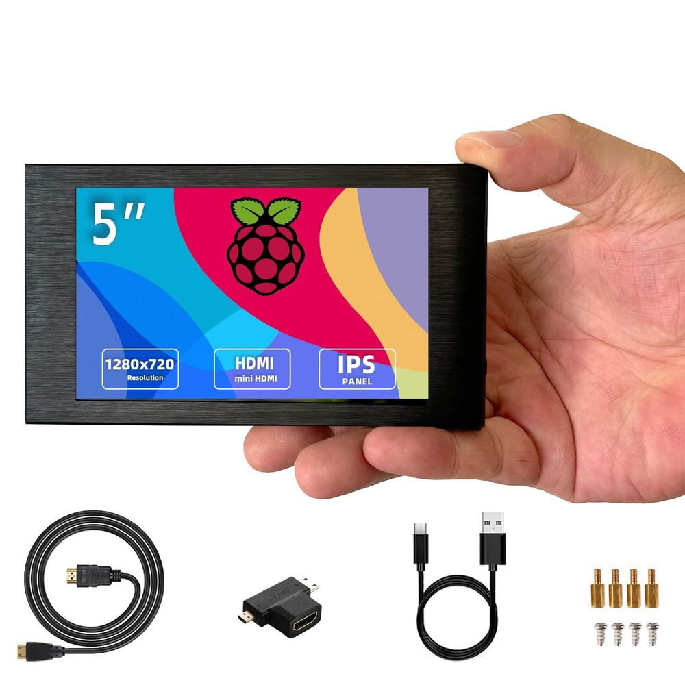 5 inch IPS Small Hdmi Monitor 1280 * 720 Mini LCD Screen Portable Display Mon...
