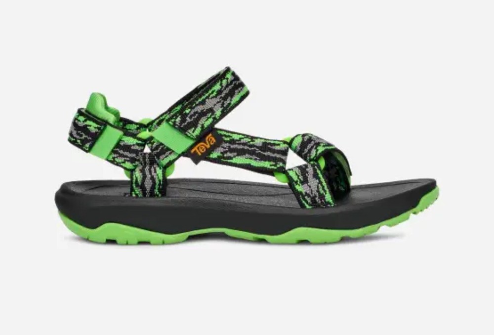 TEVA Hurricane XLT 2 Blk/green Sandals Water Sz 13  Beach Outdoor FREE SHIP