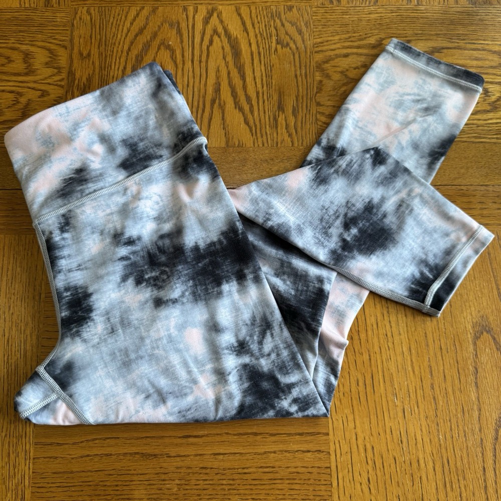 Athleta, Orchid Pink Elation Ice Dye 7/8 Tight Powervita Leggings, Size L