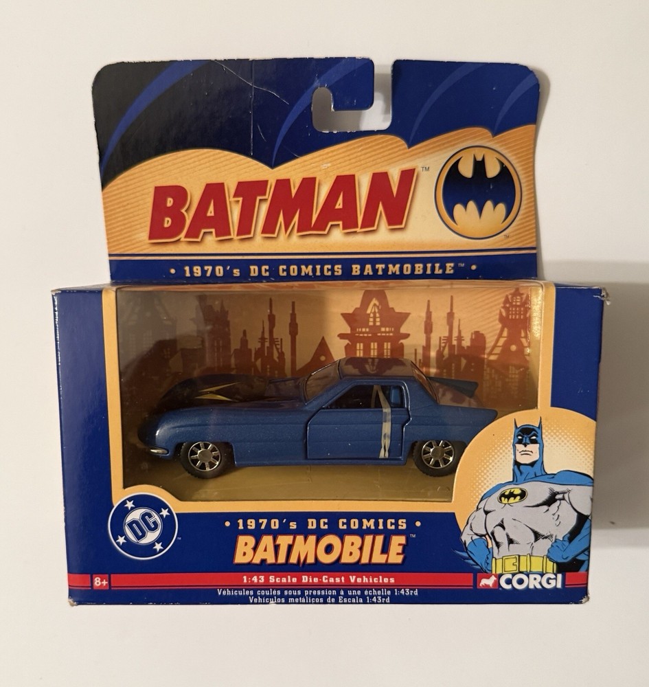 Vintage Corgi 1970's DC Comics Batman Batmobile 1:43 Scale Die-Cast Car 77315