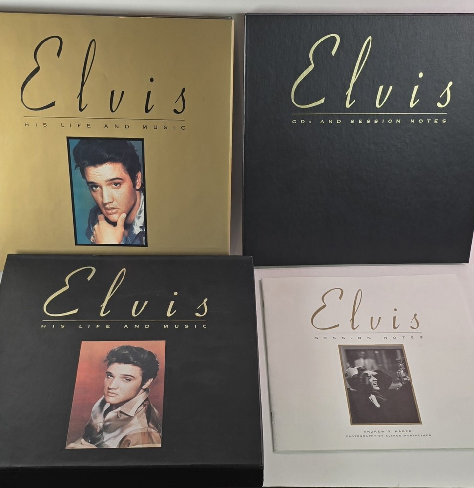 His Life and Music Elvis Presley box set HB book + 4 CDs + Session Notes