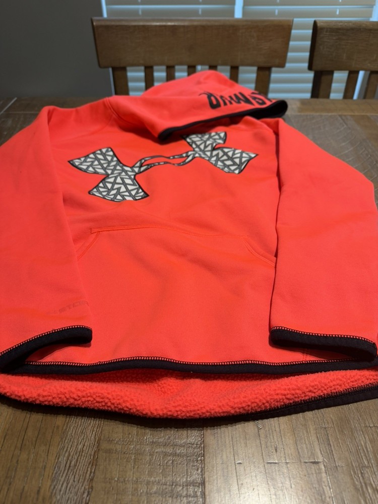 Youth Under Armour Hoodie Orange XL
