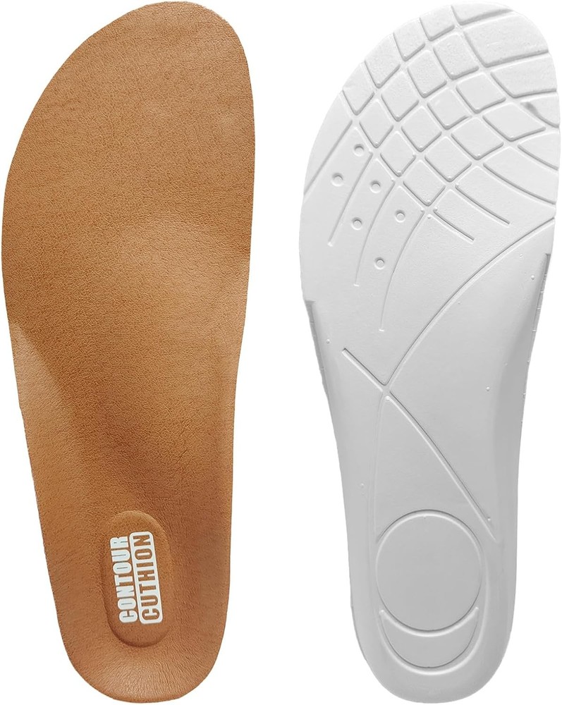 Leather Insoles for Clarks Oxford Shoes, Replacement Footwear Inserts for Men's