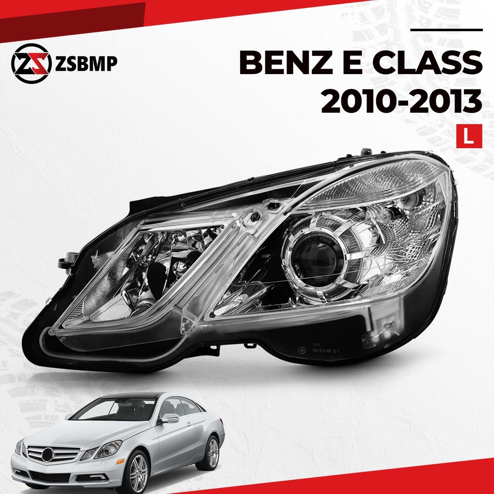 Halogen Headlight For 2010-2013 Mercedes-Benz W212 E350 E550 W/Bulb Left Driver