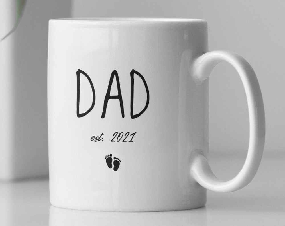 Dad Est 2021 Mug Coffee Mug For New Dad Dad To Be Gift New Father Gift Idea Gift