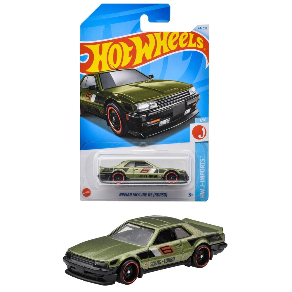 Hot Wheels Basic Car Nissan Skyline RS KDR30 Toy Vehicle Green HXR03