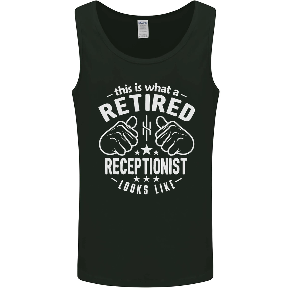 A Retired Receptionist Looks Like Mens Vest Tank Top