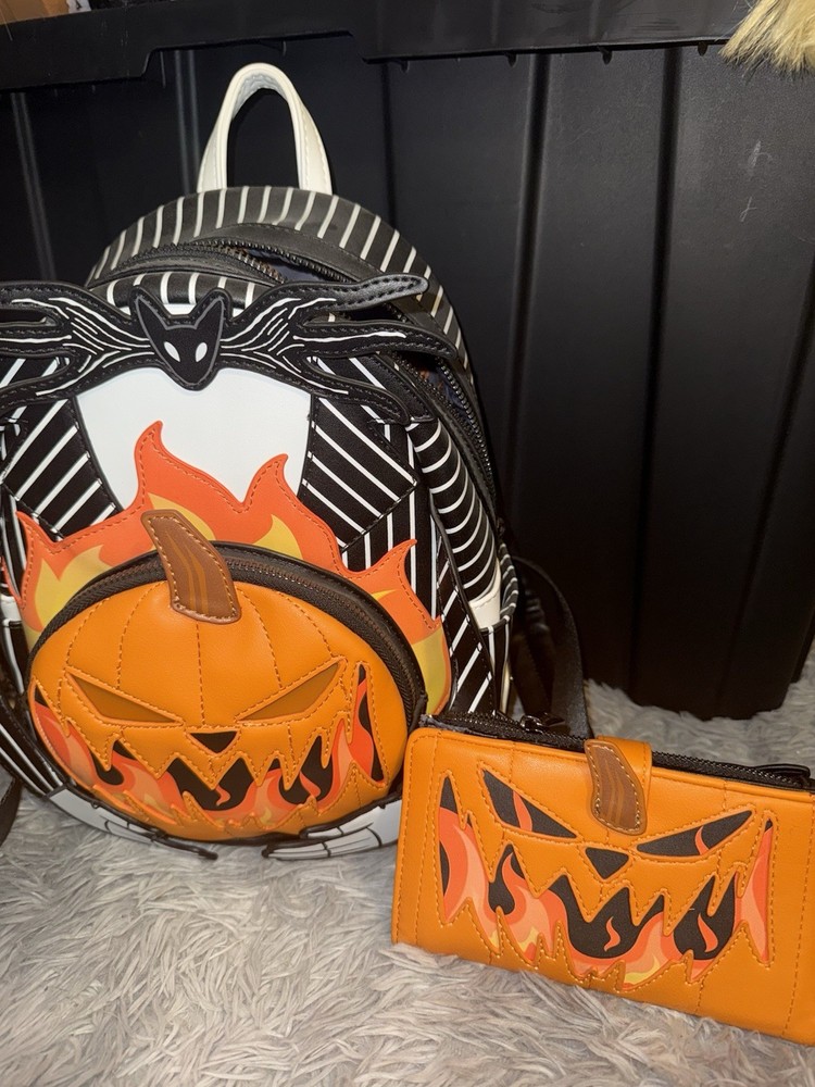 Disney Lounge Fly Jack Skellington Backpack and Wallet