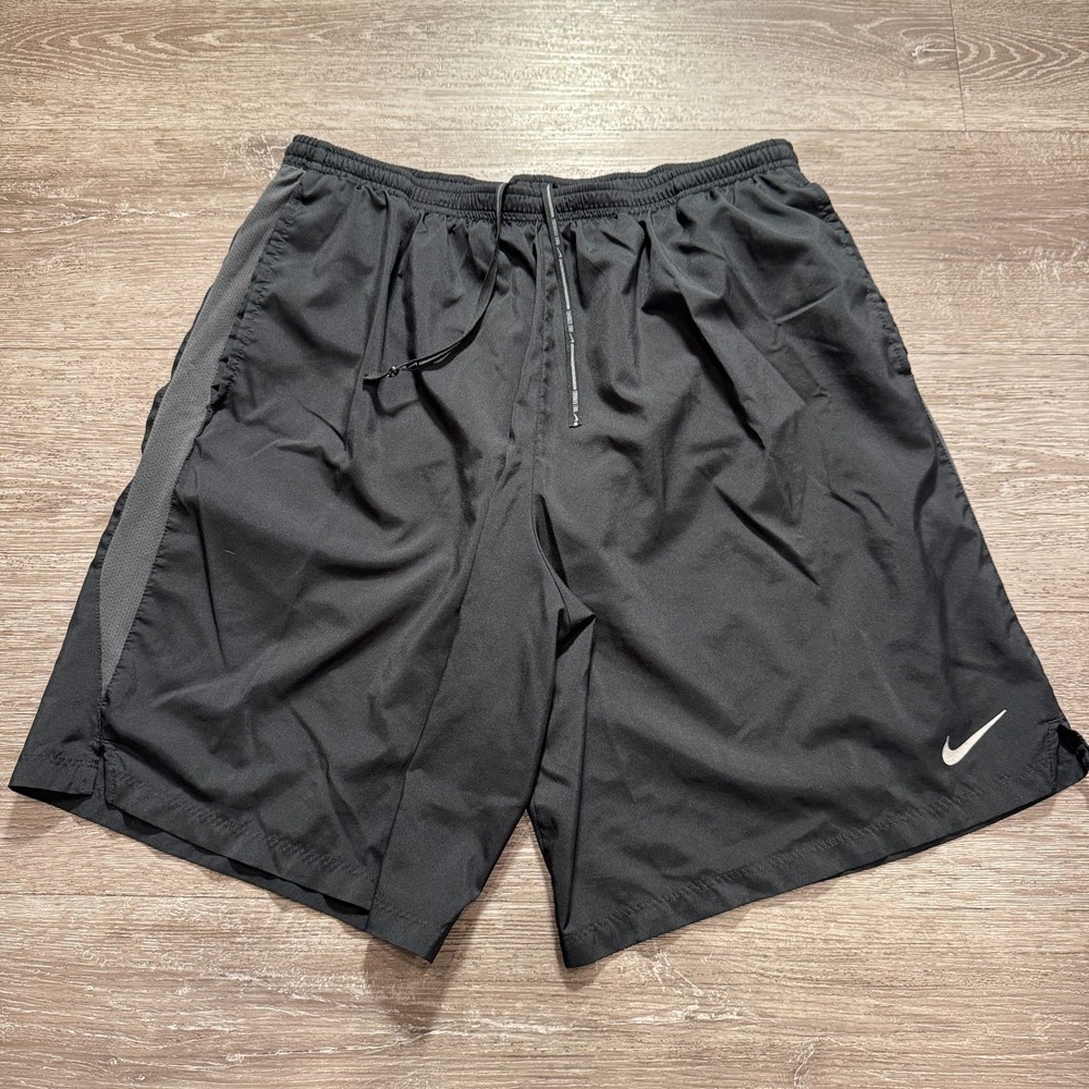 Nike Running Shorts Mens XL Black Flex Stride Lined Gym 30W 9