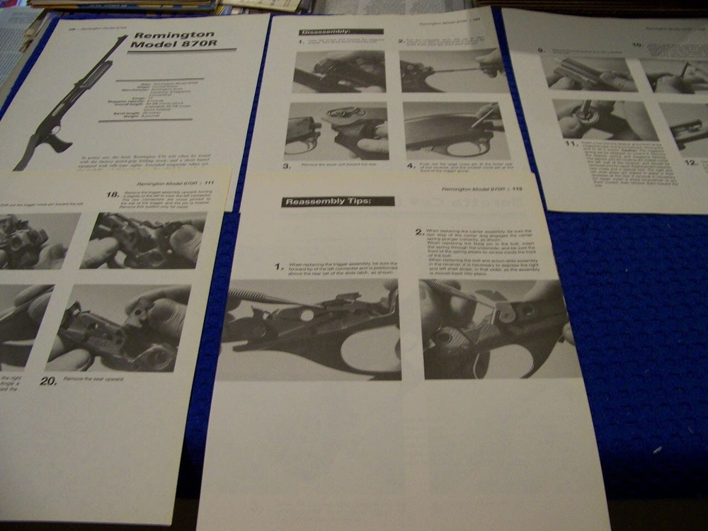 REMINGTON  870R (12 GA.) & BERETTA CX4 STORM..FIELD STRIP & REASSEMBLY (372MM)