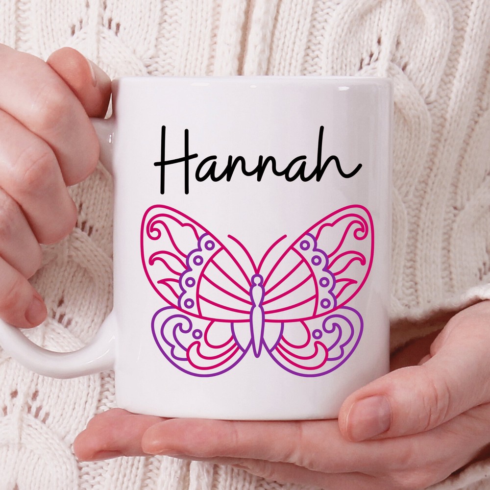 Personalised Butterfly Gifts Gifts For Butterfly Lovers Personalised Mug