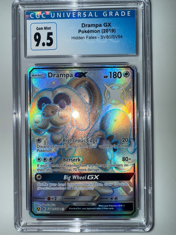Drampa GX SV80 Shiny Vault Holo Hidden Fates Pokemon Card