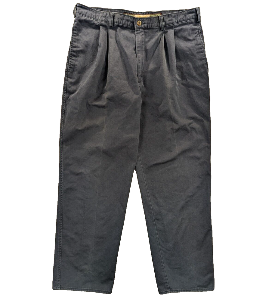 Duxbak Pants 36x30 Men's VTG Blue Chino Pleated 100% Cotton Outdoor Hunting Y2K