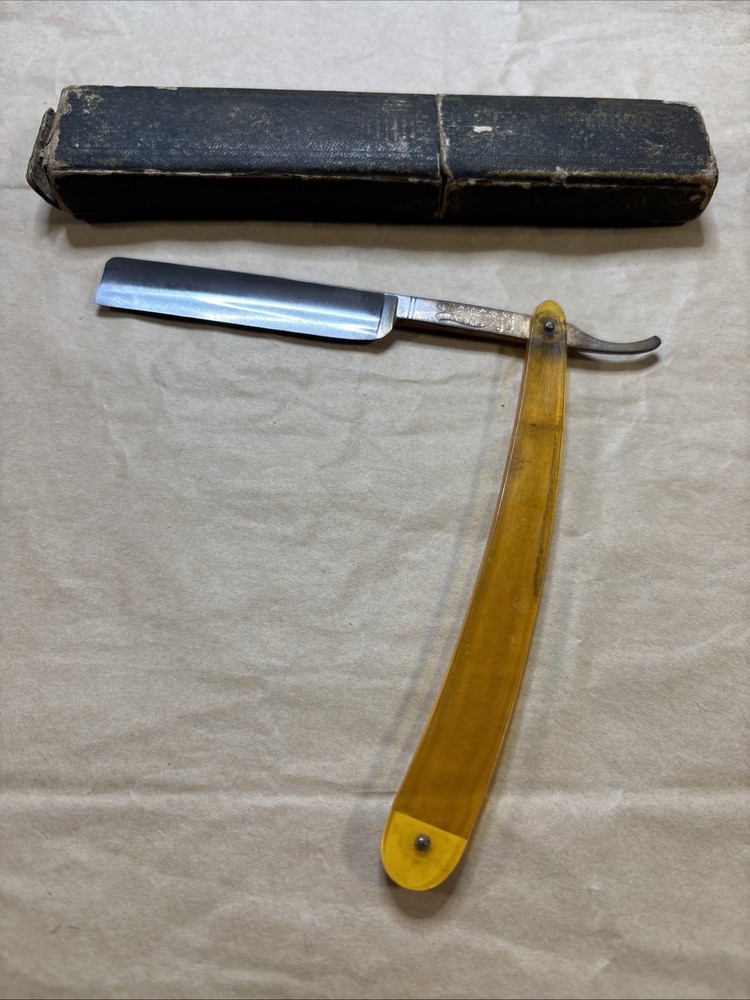 Vintage Genco Gold Seal Straight Razor Geneva Cutlery Inc. NY USA