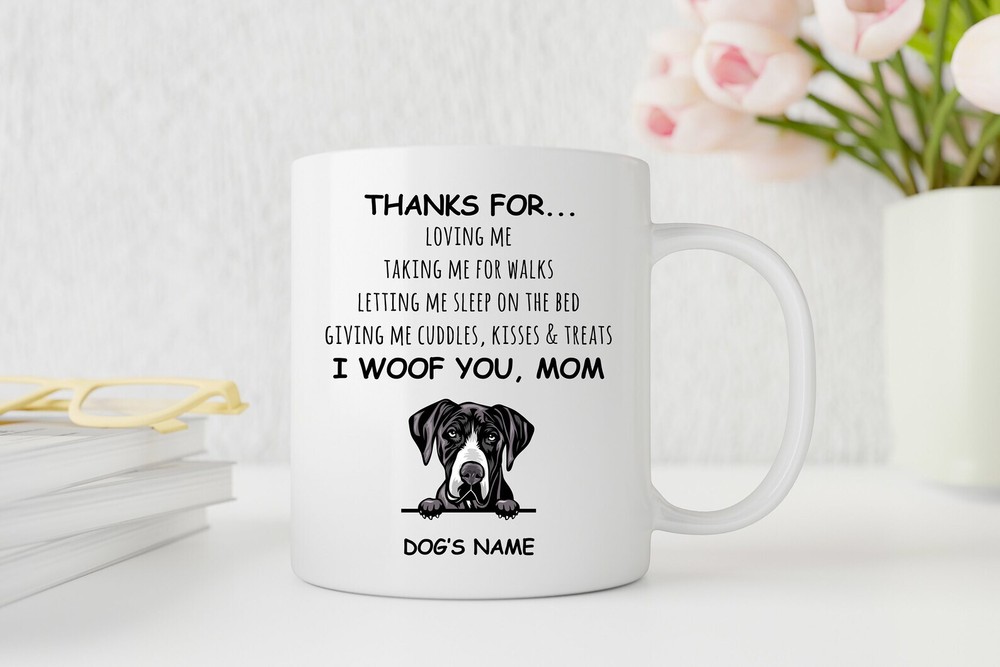 Funny Great Dane Mug Gift for Dog Lovers and Great Dane Moms