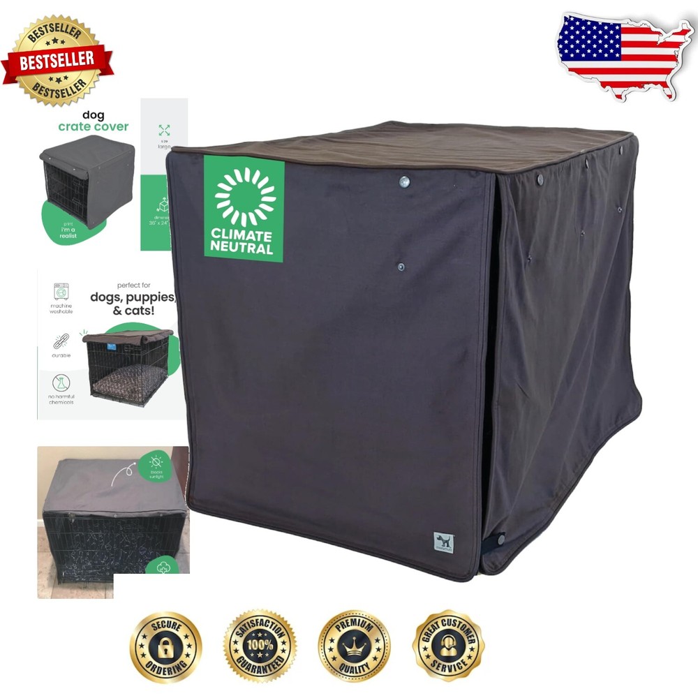 Durable Washable Dog Crate Cover - Ideal for Anxiety Reduction & Relaxation
