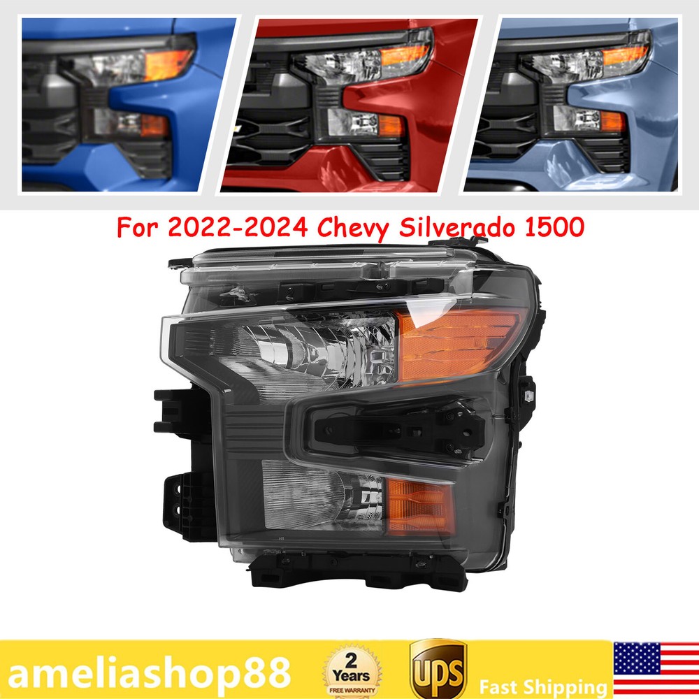 2022-2024 Chevy Silverado 1500 Driver Side Halogen Left Headlight