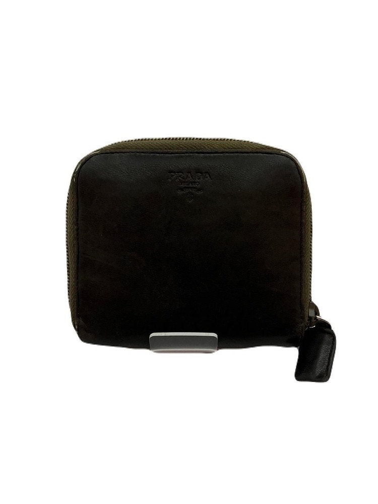 Prada Brown Leather Wallet Pre-Owned E0122-2