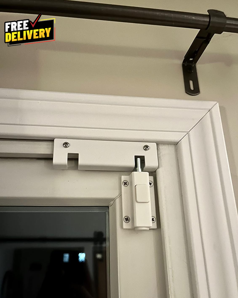 Sliding Door Security Lock for Patio Glass Doors with Child Safety Feature