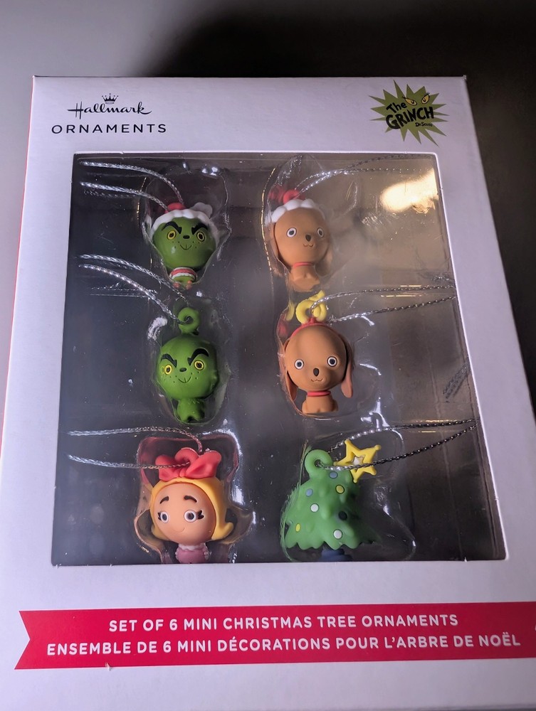 Hallmark 2024 The Grinch That Stole Christmas Mini Ornament Set of 6