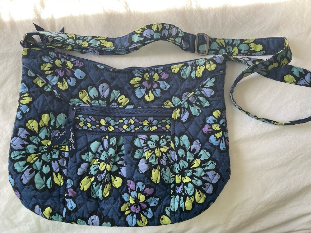 Retired Vera Bradley HandBag Purse Quilted Indigo Pop RETIRED PATTERN