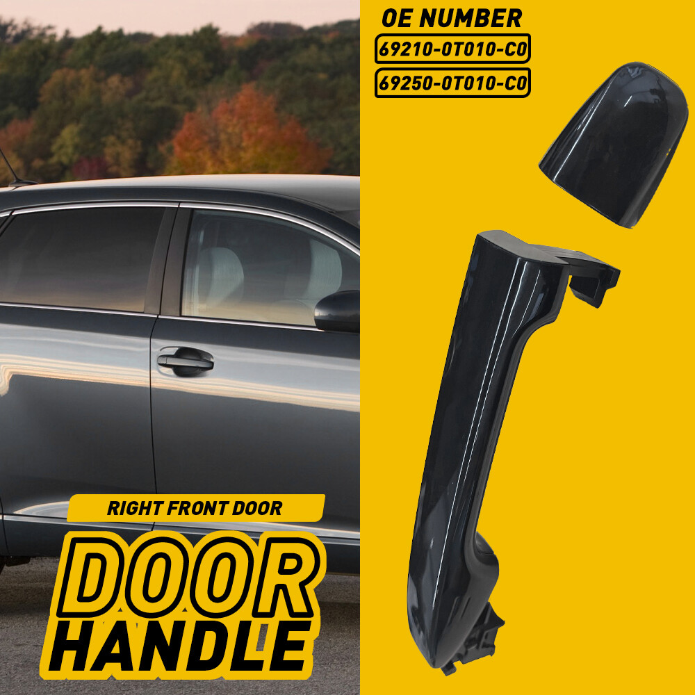 Exterior Door Handle For 2011-2016 Toyota Sienna Black Front Passenger RH Side