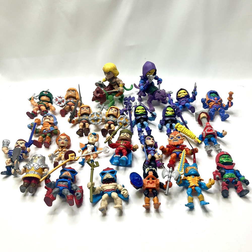 Skeletor Randor Teela Mekaneck Flocked Battle Cat Loyal Subjects Masters Figure Set